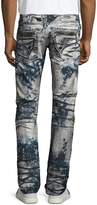 Thumbnail for your product : Robin's Jeans Heavy-Dyed Skinny Moto Jeans, Indigo/Black/White