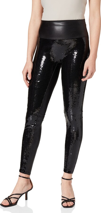 black sequin tights