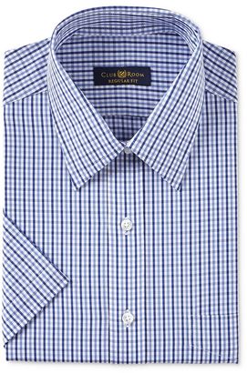 Club Room Men's Classic-Fit Short Sleeve Dress Shirt, Created for Macy's