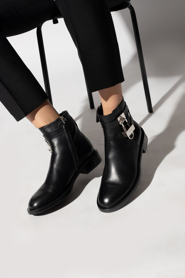 Givenchy Leather Ankle Boots Women's Black - ShopStyle
