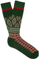 Thumbnail for your product : Gucci Stretch Cotton Socks - Mens - Green