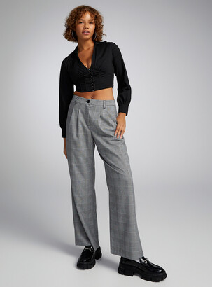 Women Black Wide-leg Dress Pants | ShopStyle CA