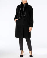 Thumbnail for your product : Jones New York Plus Size Walker Coat with Faux-Fur Scarf