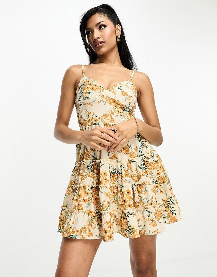 Asos floral spring mini dress