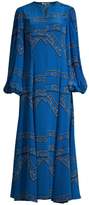 Thumbnail for your product : Ganni Sandwashed Silk Maxi Dress