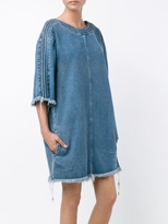 Thumbnail for your product : Chloé Shredded Hem Denim Dress