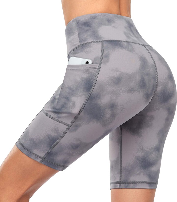RAYPOSE High Waisted Running Shorts for Women with Pockets Yoga Cycling