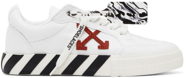 arrow low top neon canvas sneakers