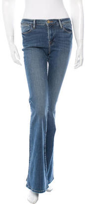 Frame Denim Flared Mid-Rise Jeans