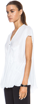 Thumbnail for your product : Helmut Lang Draped Angled Viscose Top