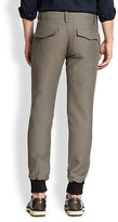 Thumbnail for your product : Richard Chai Textured Cotton Trousers