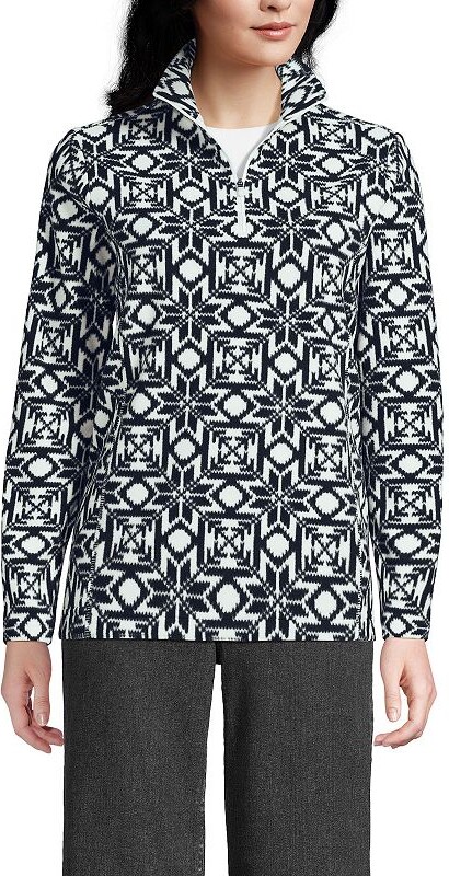 Lands' End Women's Anyweather Fleece Quarter Zip Pullover