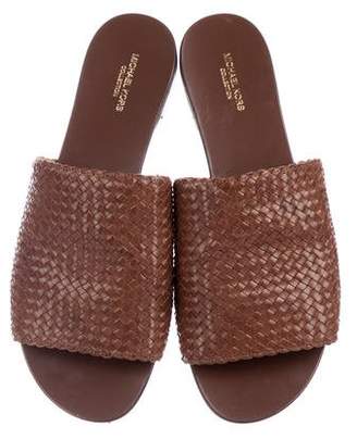 Michael Kors Woven Leather Sandals