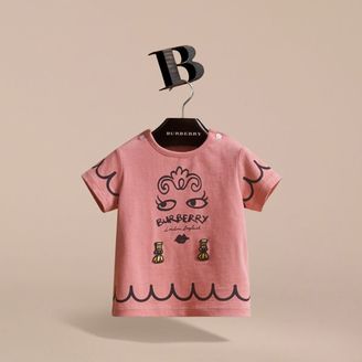 Burberry Lady Print Cotton T-shirt