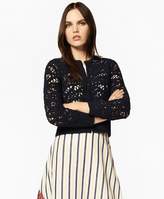 Thumbnail for your product : Brooks Brothers Crocheted Cotton Cropped Cardigan