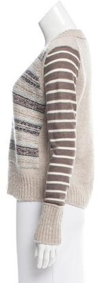 Tory Burch Wool & Alpaca-Blend Striped Sweater