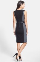 Thumbnail for your product : NYDJ 'Lexie' Mixed Media Sheath Dress