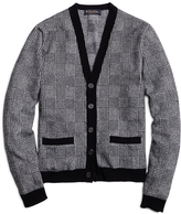 Thumbnail for your product : Brooks Brothers Saxxon® Wool Herringbone Cardigan