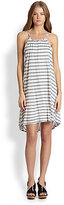 Thumbnail for your product : Ella Moss Paneled Striped Trapeze Dress