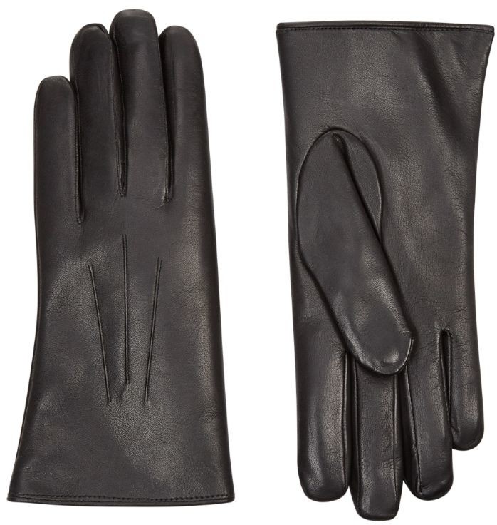 Harrods Rabbit Fur Lined Leather Gloves - ShopStyle