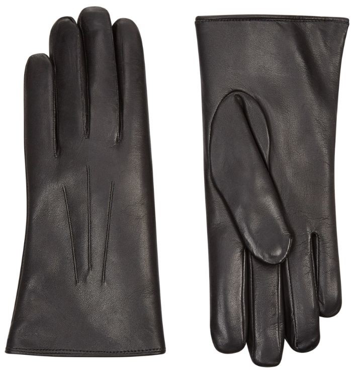 Harrods Rabbit Fur Lined Leather Gloves ShopStyle