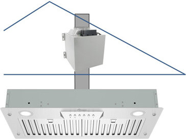 Awoco 28" 1000 CFM Ducted Insert Range Hood in Stainless Steel