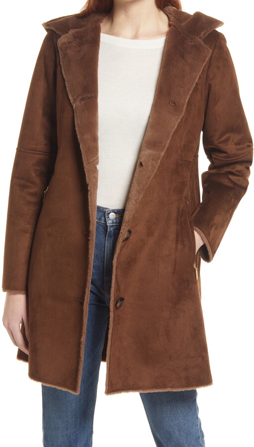 long suede coat