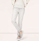 Thumbnail for your product : LOFT Petite Relaxed Skinny Jeans in Railroad Stripe