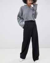 Thumbnail for your product : ASOS Design The Wide Leg Trousers With Pleat Detail