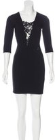 Thumbnail for your product : Mason Lace Trimmed Sheath Dress