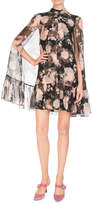 Thumbnail for your product : Erdem Constantine Dutch-Petal Chiffon Cape Dress