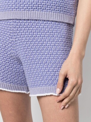 Barrie Meadow knitted shorts