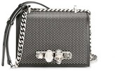 Thumbnail for your product : Alexander McQueen The Small Studded Jewelled Leather Satchel