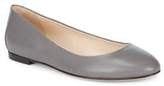 Thumbnail for your product : Sergio Rossi Round Toe Leather Ballet Flats