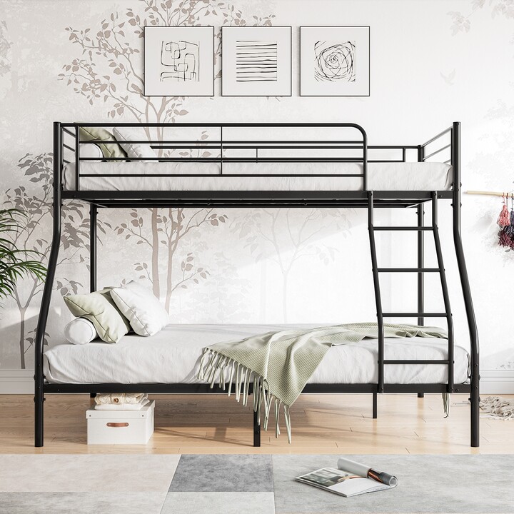 DECO Heavy Duty TwinOverFull Metal Bunk Bed, Easy Assembly with