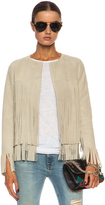 Thumbnail for your product : ThePerfext April Fringe Suede Jacket