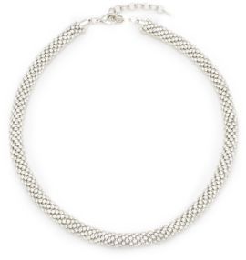Saks Fifth Avenue Silvertone Rope Necklace