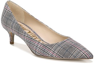 plaid kitten heels