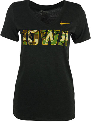 Nike Women's Iowa Hawkeyes Camo Hook T-Shirt