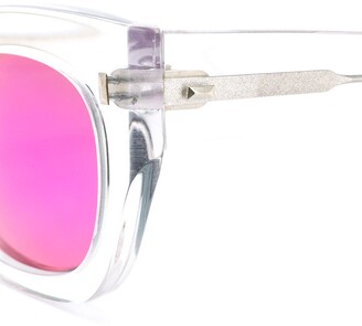 Cutler & Gross Mirrored Square Frame Sunglasses
