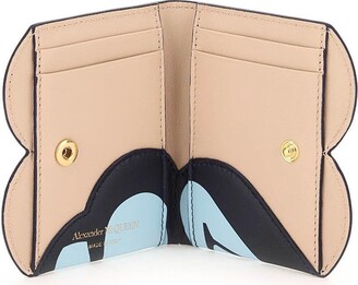 【Alexander McQUEEN】SEAL LOGO CARD HOLDER Alexander Mcqueen The Seal Logo Embossed Cardholder In Black