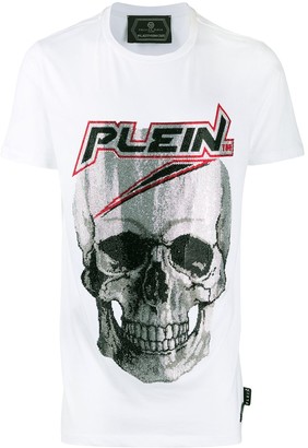 Philipp Plein rhinestone skull T-shirt