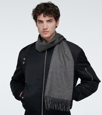 Alexander McQueen Fringed cashmere scarf