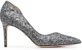 Thumbnail for your product : Badgley Mischka Daisy II glitter-detail stiletto pumps