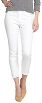 Thumbnail for your product : J Brand white stretch denim twill 'Romantic' skinny capri jeans