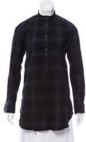 Thumbnail for your product : Helmut Lang Plaid Button-Up Tunic