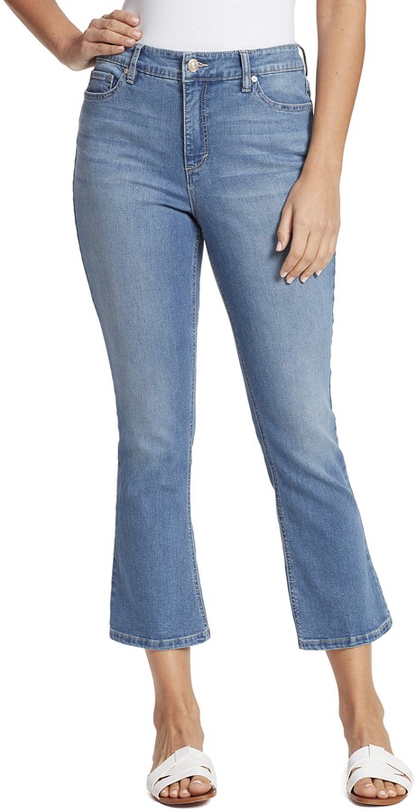 Gloria Vanderbilt Womens Mid Rise Straight Leg Crop Length Jean 