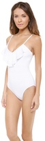 Thumbnail for your product : Shoshanna Emery Mills Eyelet One Piece Swimsuit