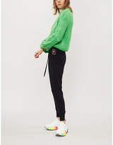Thumbnail for your product : Markus Lupfer Patch-detail merino wool jogging bottoms