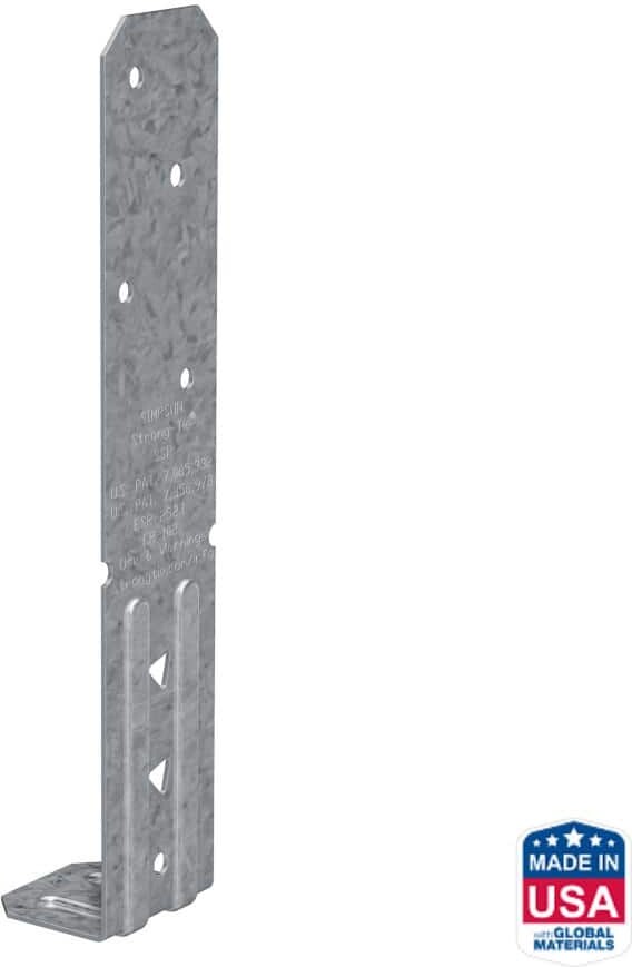 Simpson Strong-Tie SSP 18-Gauge ZMAX Galvanized Single Stud Plate
